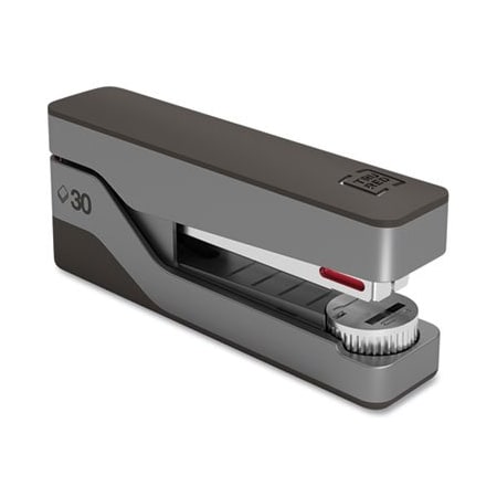 Tru Red PREMIUM DESKTOP HALF STRIP STAPLER, 30-SHEET CAPACITY, GRAY/BLACK 24418186